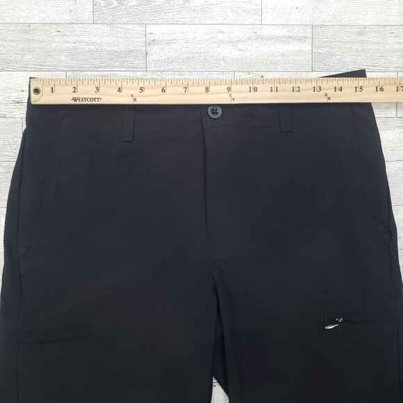 Izod Golf Cargo Shorts Swing Flex 9" Stretch 6 Pocket Black Mens Size 30 NWT $70 - Picture 8 of 10
